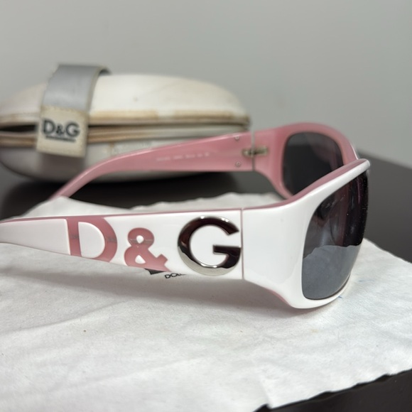 D&G White and Pink Sunglasses Y2K USED main image 13